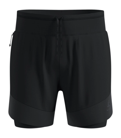 Hardloopbroek Odlo Men X-Alp Trail 6 Inch Black Regular Fit