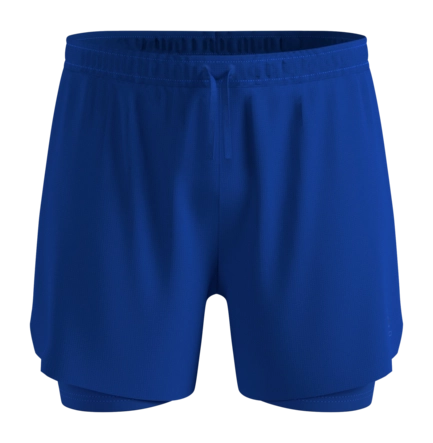 Hardloopbroek Odlo Men Zeroweight 5 Inch 2-in-1 Dazzling Blue Mazzarine Blue Regular Fit