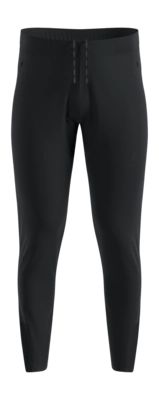 Hardloopbroek Odlo Men Zeroweight Black Black Getailleerde pasvorm