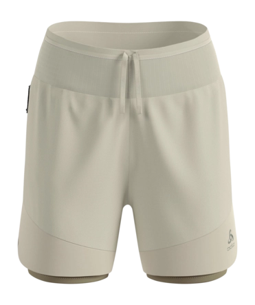 Hardloopbroek Odlo Women X-Alp Trail 5 Inch Agate Gray Vetiver Regular Fit
