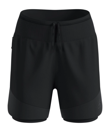 Hardloopbroek Odlo Women X-Alp Trail 5 Inch Black Regular Fit