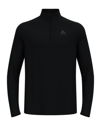 Hardloopjack Odlo Men Essential 1/2 Zip Black Black Regular Fit