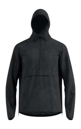 Hardloopjack Odlo Men Zeroweight Print Black Regular Fit