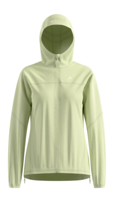 Hardloopjack Odlo Women X-Alp Shadow Lime Waterproof Sportieve pasvorm