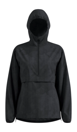 Hardloopjack Odlo Women Zeroweight Print Black Loose fit