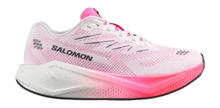 Hardloopschoen Salomon Women Aero Blaze 4 W White / Knockout Pink Road