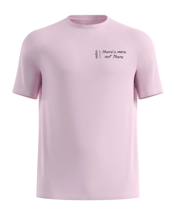 Hardloopshirt Odlo Men Essential Print Hyper Pink Regular Fit