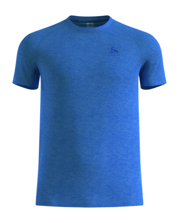 Hardloopshirt Odlo Men Essential Seamless Dazzling Blue Melange Regular Fit