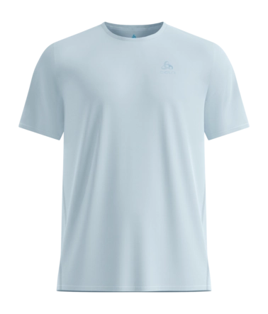 Hardloopshirt Odlo Men Zeroweight Chill-Tec Baby Blue Regular Fit