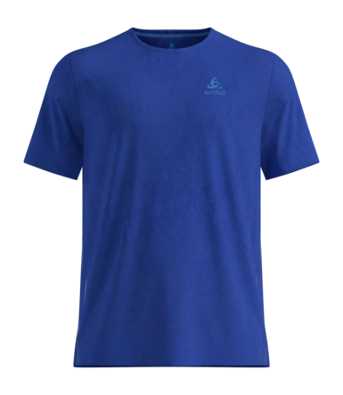 Hardloopshirt Odlo Men Zeroweight Engineered Chill-Tec Dazzling Blue Melange Regular Fit