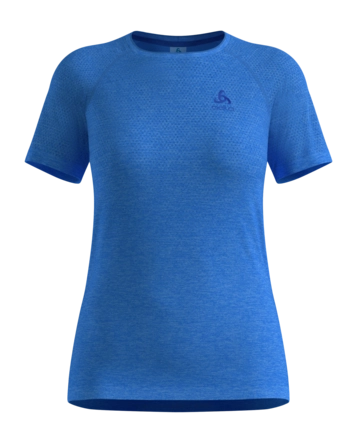 Hardloopshirt Odlo Women Essential Seamless Dazzling Blue Melange Regular Fit