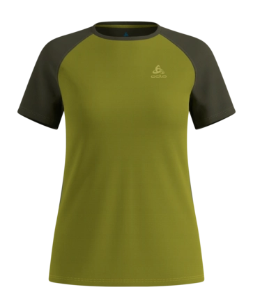 Hardloopshirt Odlo Women X-Alp Trail Guacamole Deep Depths Athletic Fit