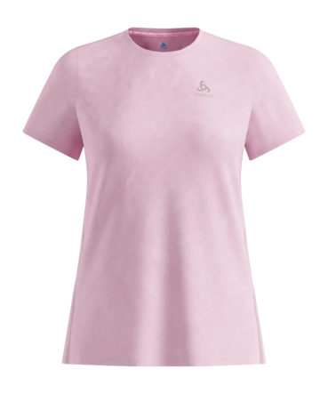 Hardloopshirt Odlo Women Zeroweight Engineered Chill-Tec Hyper Pink Regular Fit