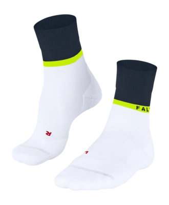 Hardloopsokken Falke Men RU4 Endurance Compression White Dark Navy