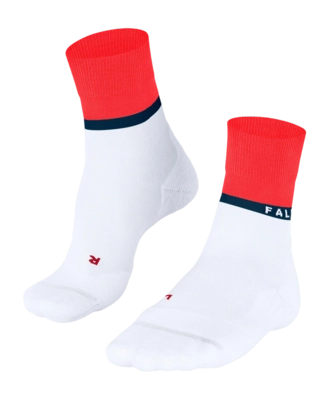 Hardloopsokken Falke Men RU4 Endurance Compression White Red