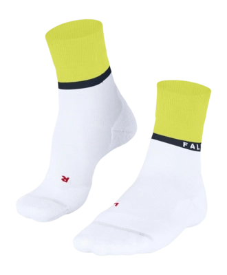Hardloopsokken Falke Men RU4 Endurance Compression White Yellow