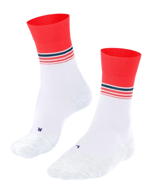 Hardloopsokken Falke Men RU4 Endurance Cool White Red Compressie