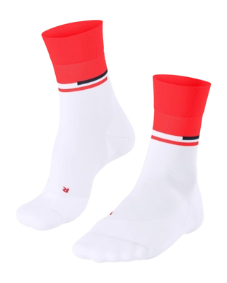 Hardloopsokken Falke Men RU Compression Stabilizing White Red