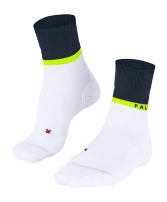 Hardloopsokken Falke Women RU4 Endurance Compression White Dark Navy