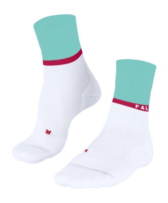 Hardloopsokken Falke Women RU4 Endurance Compression White Light Blue