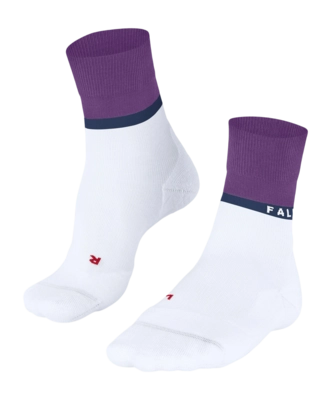 Hardloopsokken Falke Women RU4 Endurance Compression White Purple