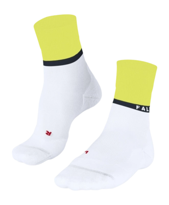 Hardloopsokken Falke Women RU4 Endurance Compression White Yellow
