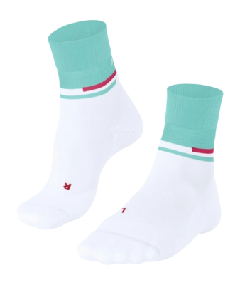 Hardloopsokken Falke Women RU Compression Stabilizing White Light Blue