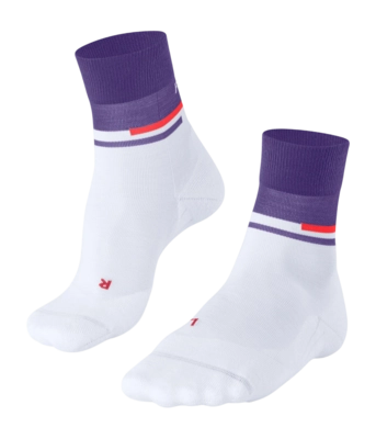 Hardloopsokken Falke Women RU Compression Stabilizing White Purple