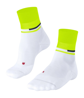 Hardloopsokken Falke Women RU Compression Stabilizing White Yellow