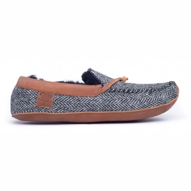 Pantoffels Bedroom Athletics Harry Grey/Black Herringbone