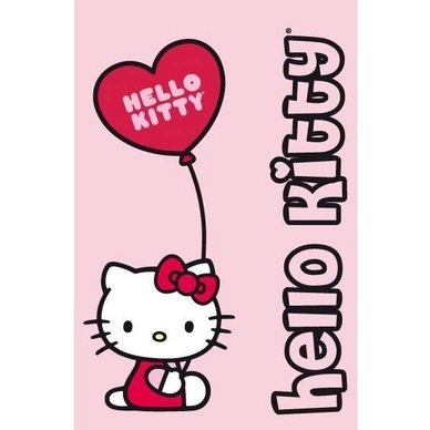 Serviette de Plage Hello Kitty Ballon