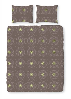 Dekbedovertrek Romanette Hexta Taupe Flanel