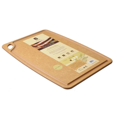 Chopping Board Sage 30 x 45 cm Natural w/ Groove