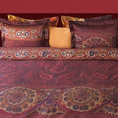 Bettwäsche Refined Hindus Rot Mako-Satin