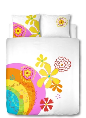 Dekbedovertrek HIP Rainbow Flowers