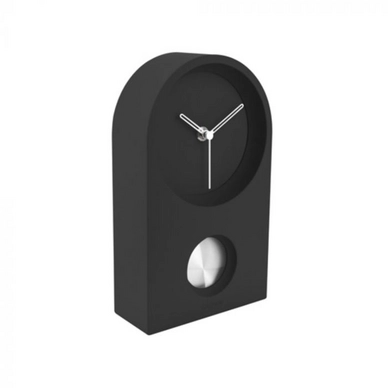 Uhr Karlsson Wall / Taut Rubberized Black 25 x 15 cm