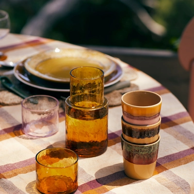 HKliving 70's Ceramics Mokken 0,23 L - Set van 6 - Valley | fonQ.nl