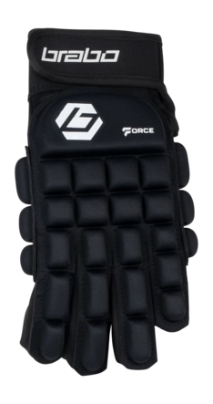 Hockeyhandschoen Brabo Force Full Finger Indoor Glove Black