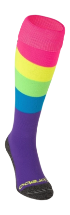 Hockeysok Brabo BC8690A Socks Full Rainbow Purple