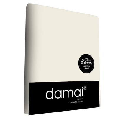 Lenzuolo con angoli Damai Organic, Raso, Avorio