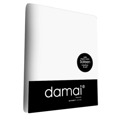 Lenzuolo con angoli Damai Organic, Raso, Bianco