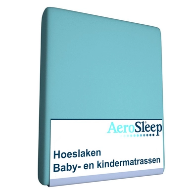 Polyester Hoeslaken AeroSleep Baby/Kinder Aqua