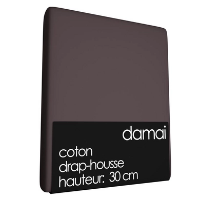 Drap-housse Damai Noisette Coton