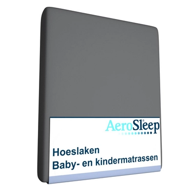 Hoeslaken AeroSleep Baby/Kinder Donkergrijs (Polyester)