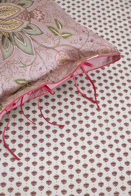 Fitted Sheet Pip Studio Jaipur Flower Fitted Sheet Light Pink Percale ...