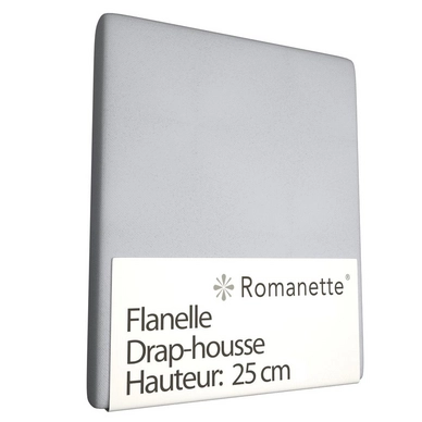 Drap-house Romanette Gris clair (Flanelle)