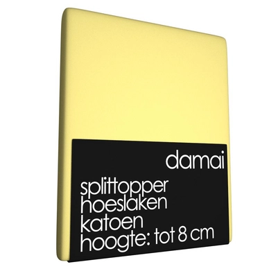 Single Split Topper Spannbettlaken Damai Yellow 8 cm (Baumwolle)