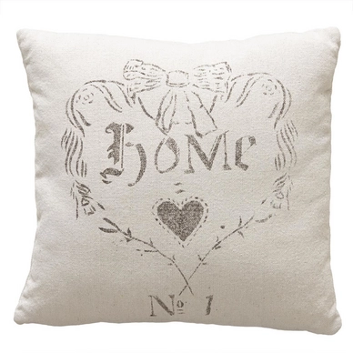 Zierkissen  At Home by Beddinghouse Home Is Heart