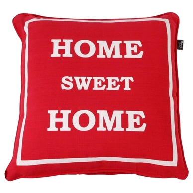 Sierkussen Home Sweet Home Rood