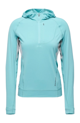 Hoodie Black Diamond Women Alpenglow Pro Hoody Glacier Slim Fit